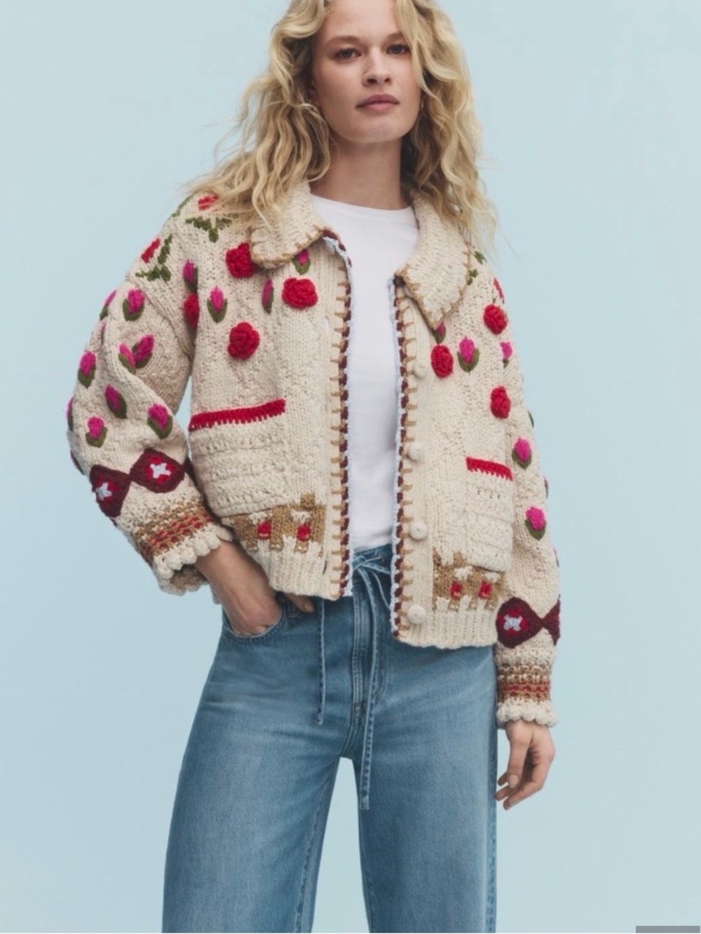 Free People Rosebud Oversize Cardigan - Picture 3 of 4